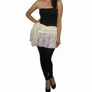 Floral Flared Mini Skirt with Wrap Around Belt